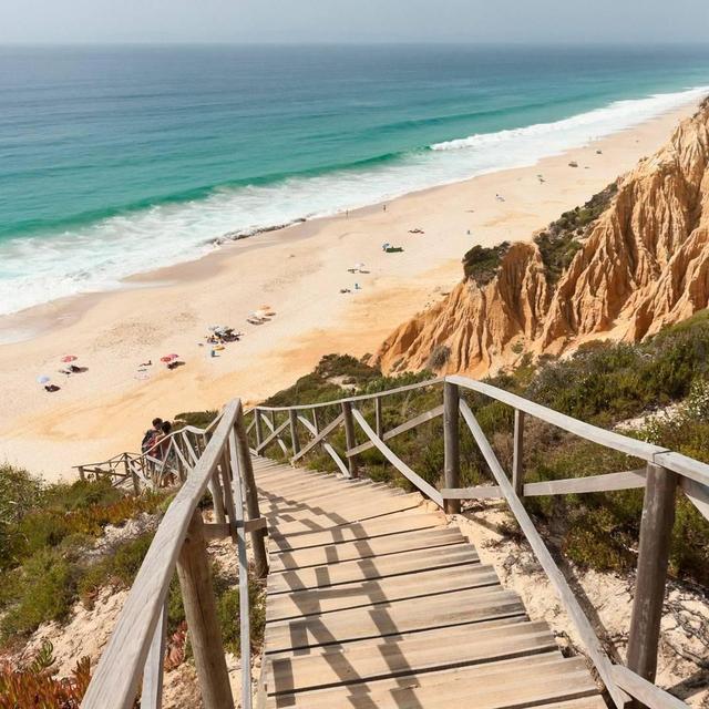 Beach day in Comporta, Portugal with drinks and seafood lunch