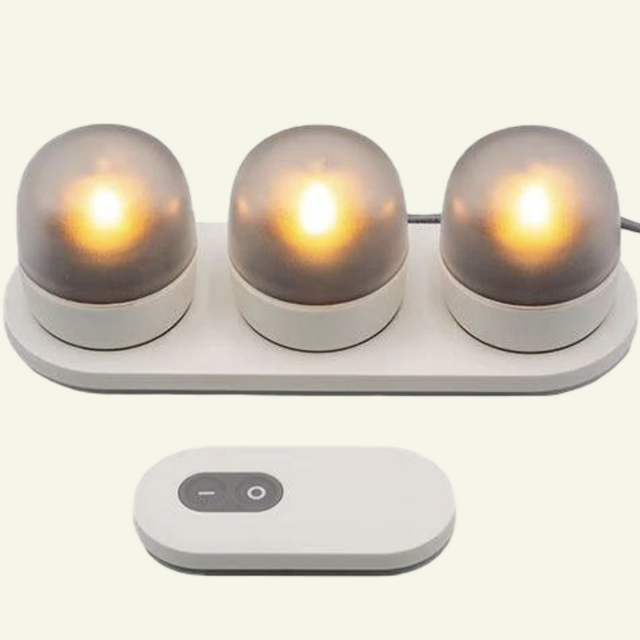 glassybaby evie tea lights - warm