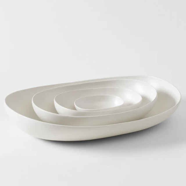 Rina Menardi White Oval Dishes