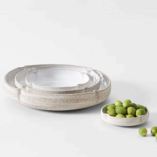 Natalie Weinberger Black Sand Clover Nesting Bowls
