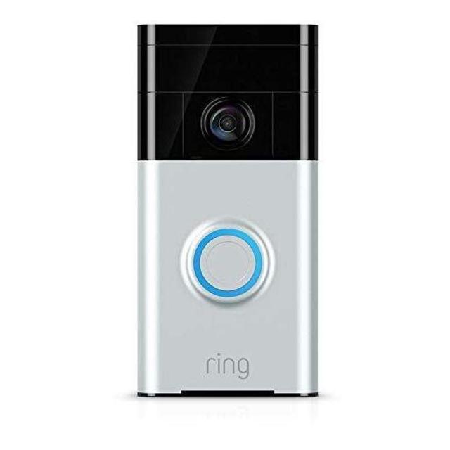 Ring Video Doorbell with HD Video, Motion Activated Alerts, Easy Installation - Satin Nickel