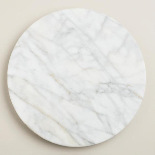White Marble Lazy Susan