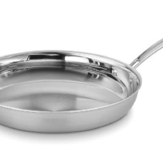 Cuisinart MCP22-30HN MultiClad Pro Stainless 12-Inch Skillet with Helper