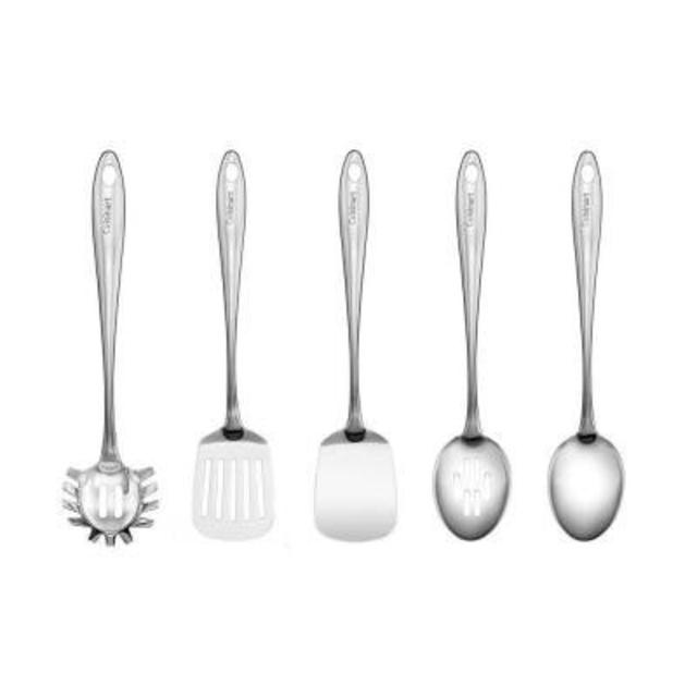 5 Piece Steel Kitchen Utensil Set