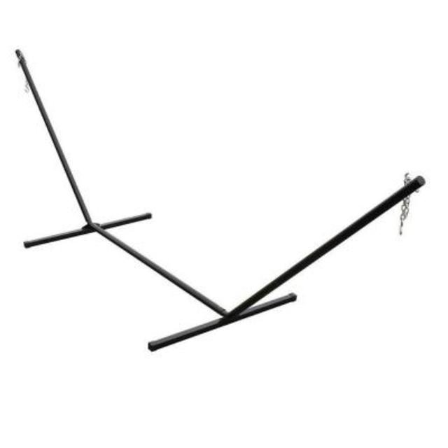 Bronze Tri-Beam Metal Hammock Stand