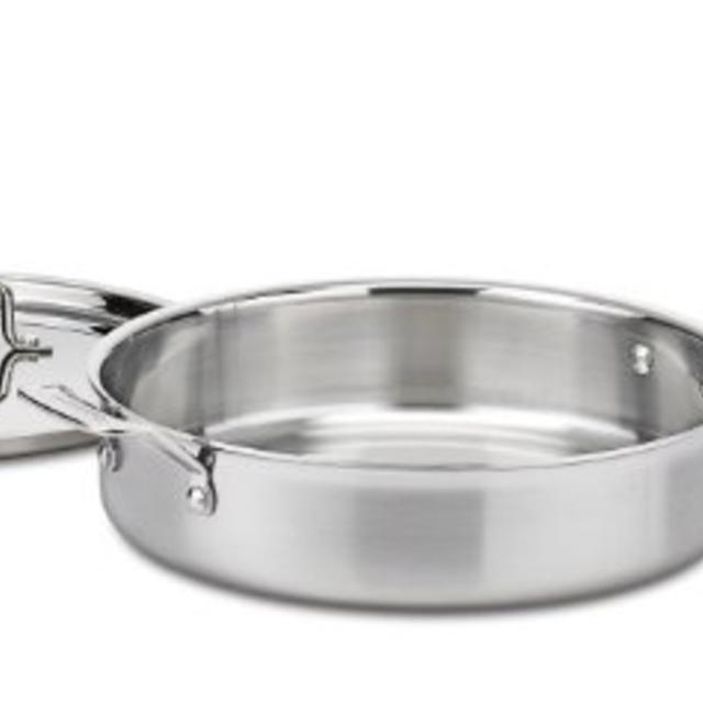 Cuisinart MCP33-30HN MultiClad Pro Stainless 5-1/2-Quart Saute with Helper and Cover