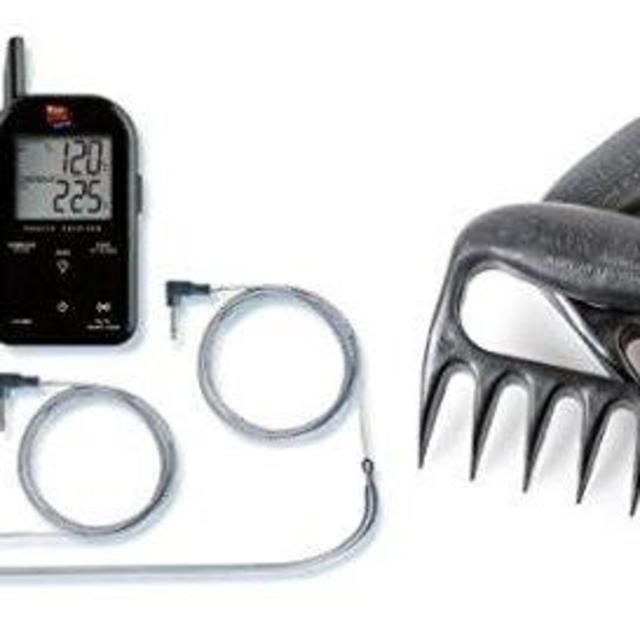 Maverick Wireless Barbecue Thermometer - Black Et732 - Includes Bear Paw Meat Handlers