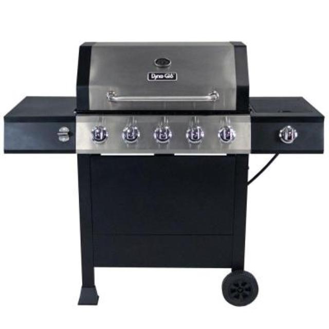 5-Burner Open Cart LP Gas Grill