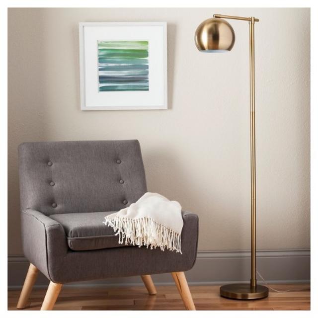 Modern Globe Floor Lamp Brassy Gold -Threshold™