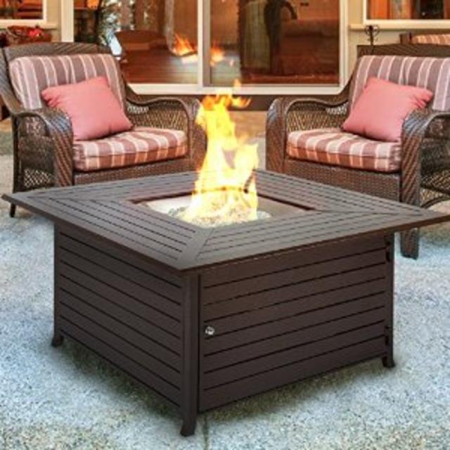 Gas Outdoor Fire Pit Table With Cover