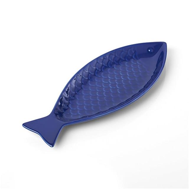 Fish Blue Ceramic Spoon Rest