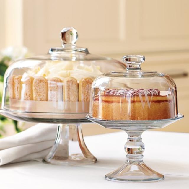 Glass Domed Cake Plate/Punch Bowl