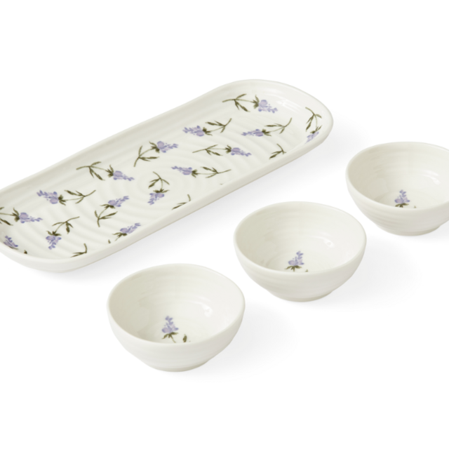 Sophie Conran Lavandula 4 Piece Bowl & Tray Set