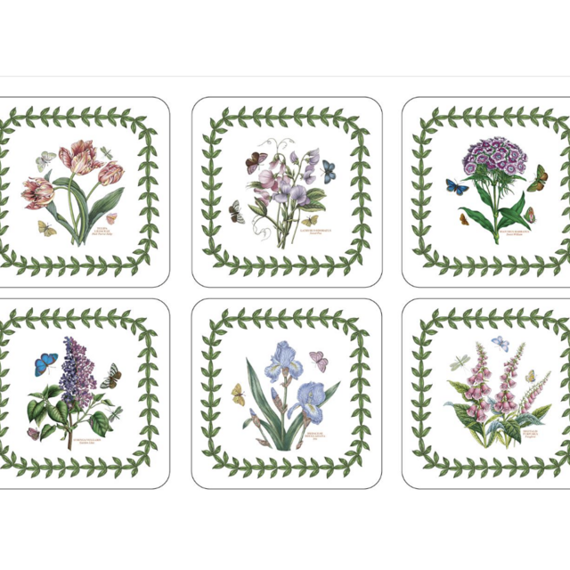 Botanic Garden Coasters Set of 6