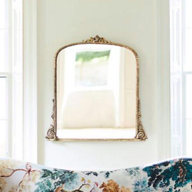 Gleaming Primrose Mirror - Gold 3'
