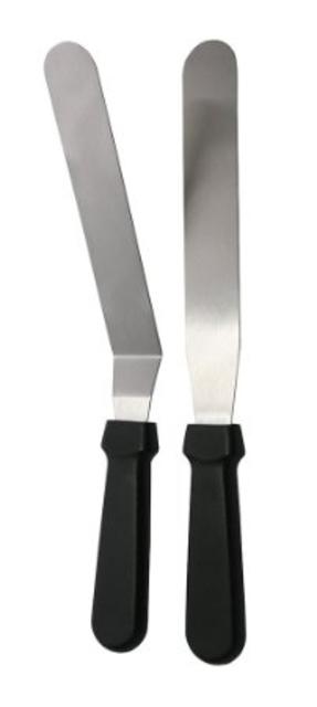 Set of 2 - ChefLand Baker Icing Spatulas, Cake Decorating Baking Spatulas, Stainless Steel Blade