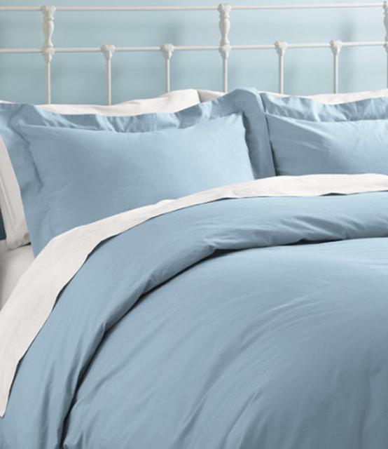 LL Bean 280-Count Pima Cotton Percale Comforter Cover