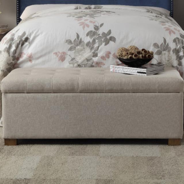 Ravenwood Wood Storage Bedroom Bench