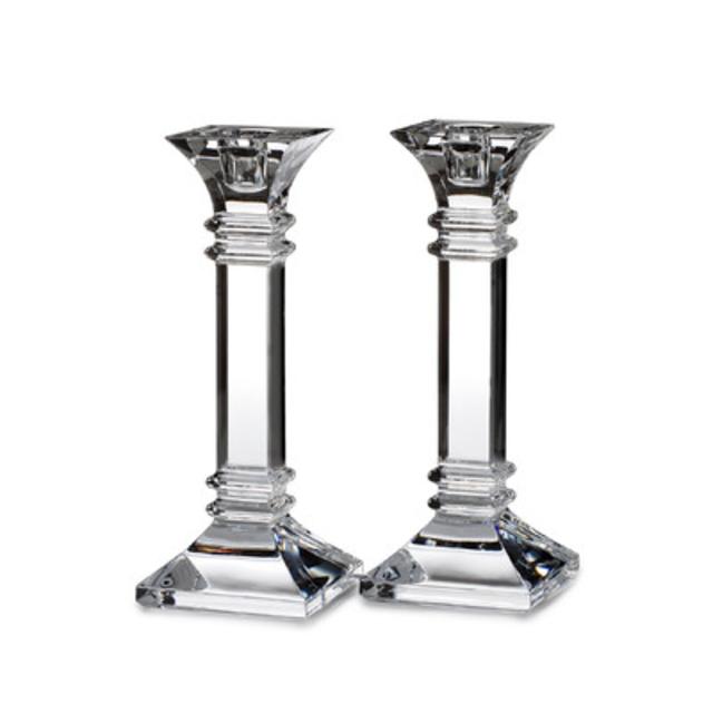 Treviso Waterford Crystal Candlesticks, 8"