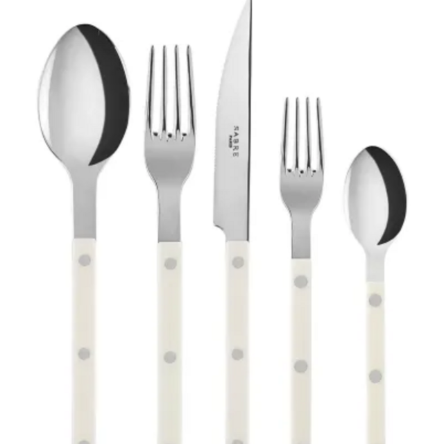 Sabre Bistrot Shiny Ivory Flatware | Gracious Style