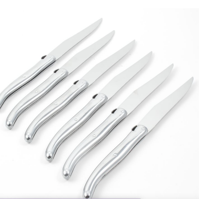 Laguiole Steak Knives, Set of 6 - Stainless Steel
