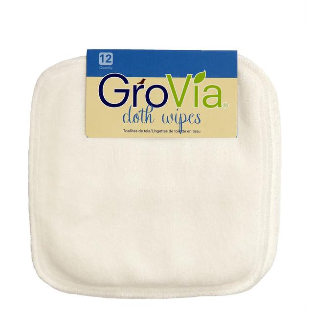 GroVia - Reusable Terry Cloth Wipes - 12 Count