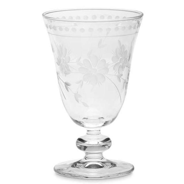 William Sonoma Vintage Etched Goblets (set of 4)
