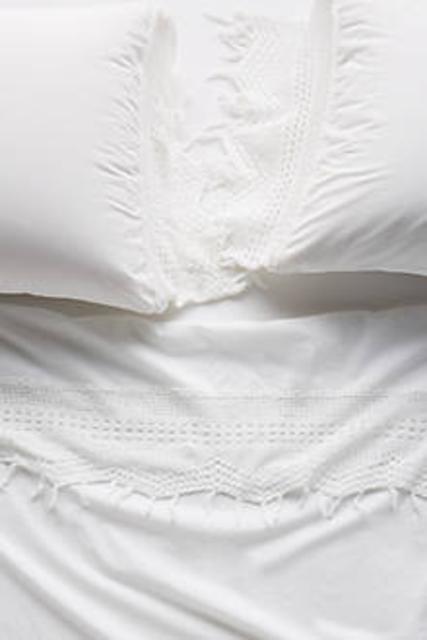 Anthropologie Evangeline Crochet Sheet Set (in Queen size)