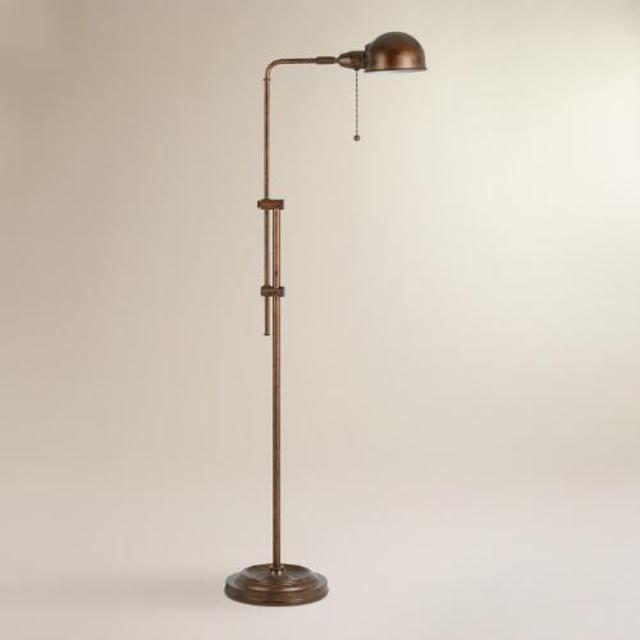 Rust Crosby Pharmacy Floor Lamp