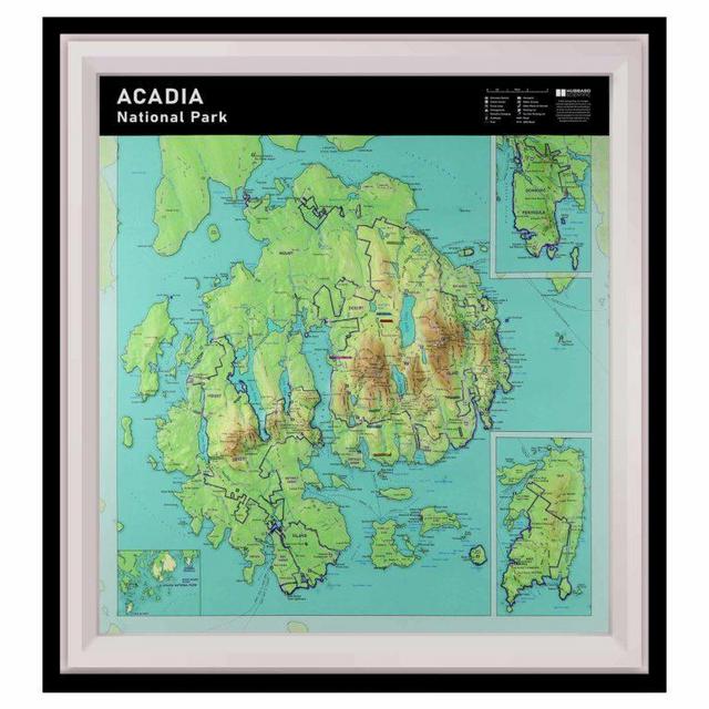 Acadia National Park Raised Relief Map by Hubbard Scientific