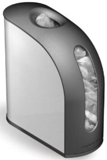simplehuman upright grocery bag holder - brushed