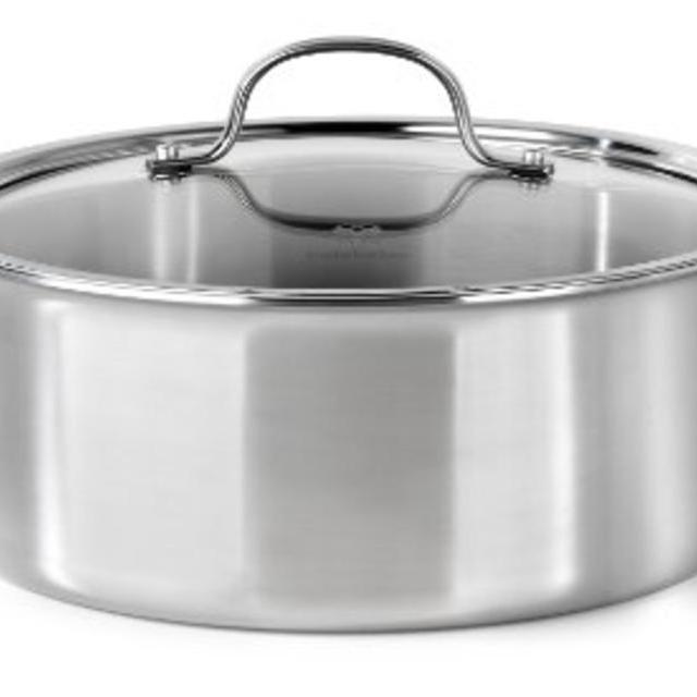 Calphalon Tri-Ply Stainless Steel Cookware, Dutch Oven, 5-quart