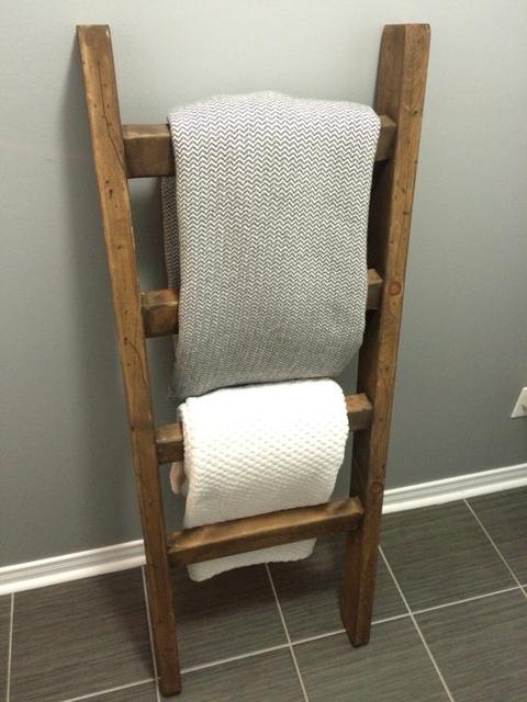 RemarkableWoodworks Blanket Ladder (Also on Etsy)