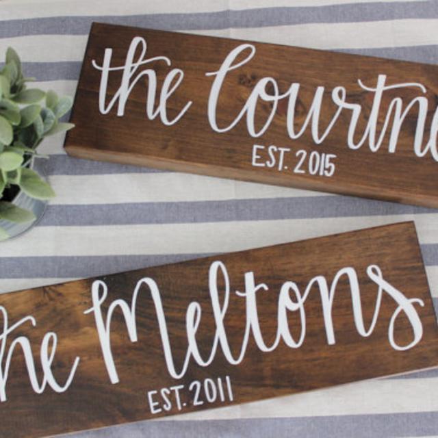 Personalized Wood Sign