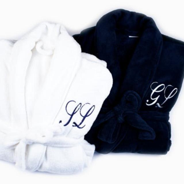 Monogrammed His and Hers Robes