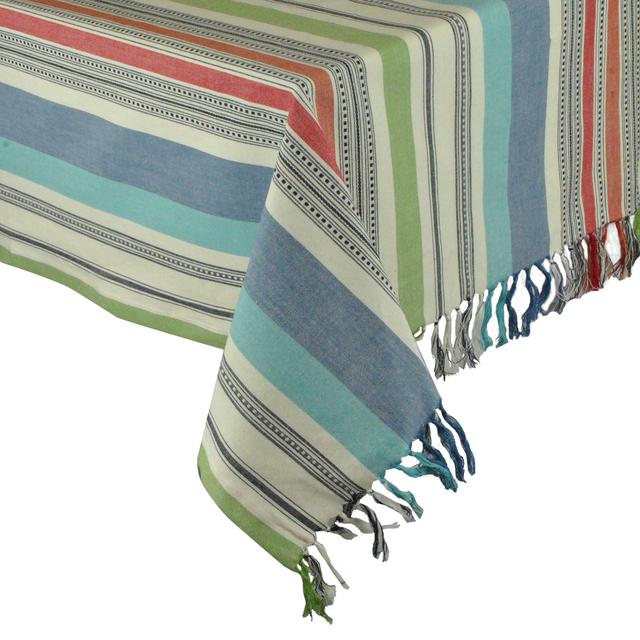 Mediterranean Stripe Tablecloth