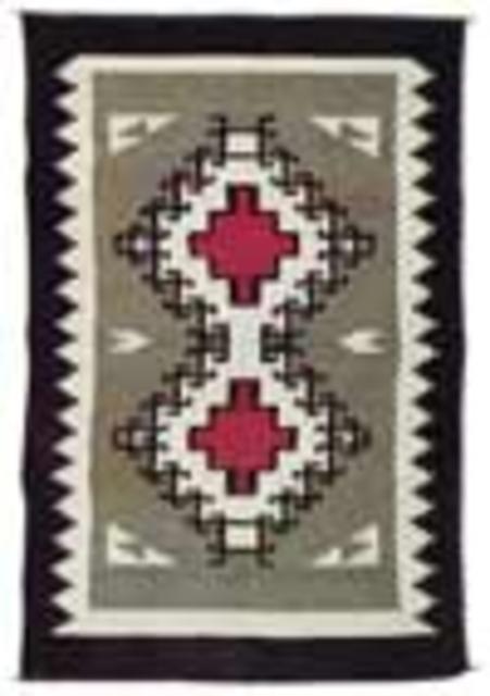 4 1/2 x 7 Southwest Pattern Wool Rug