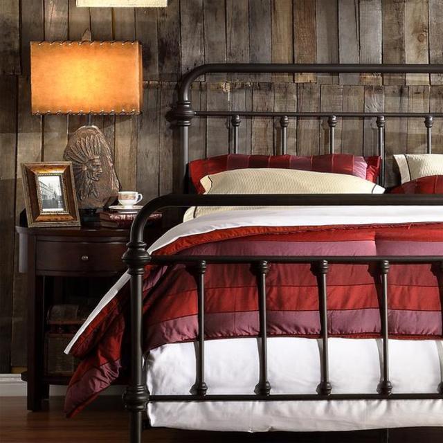 INSPIRE Q Giselle Antique Dark Bronze Graceful Lines Victorian Iron Metal King-sized Bed