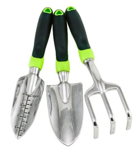 Homegrown Garden Tools 3-Piece Ergonomic Hand Gardening Tool Set