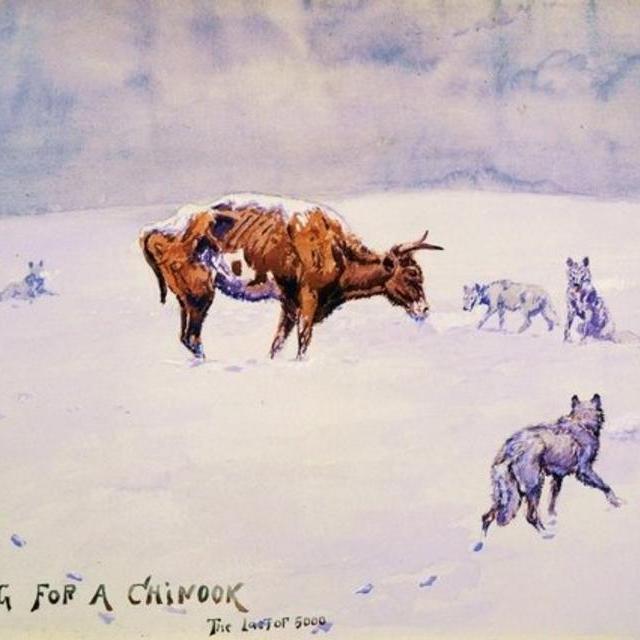 Waiting For A Chinook Print