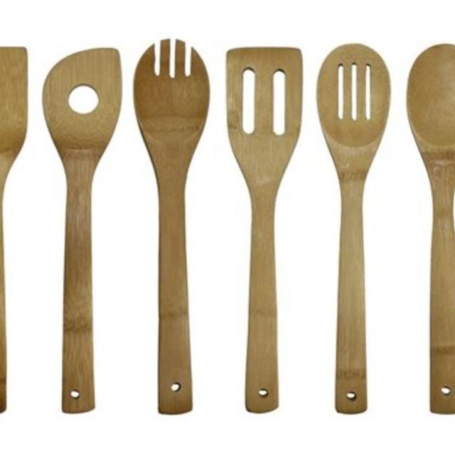 Oceanstar 6-Piece Bamboo Cooking Utensil Set