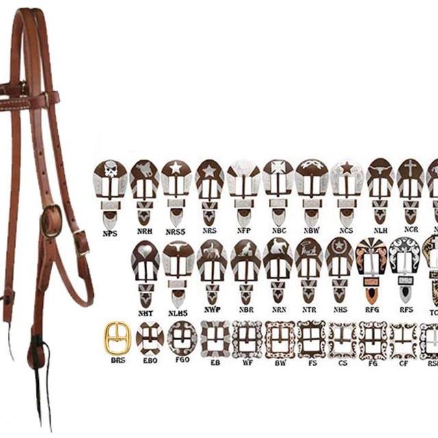 03-131- KO Trading Hermann Oak Browband with Single Buckle