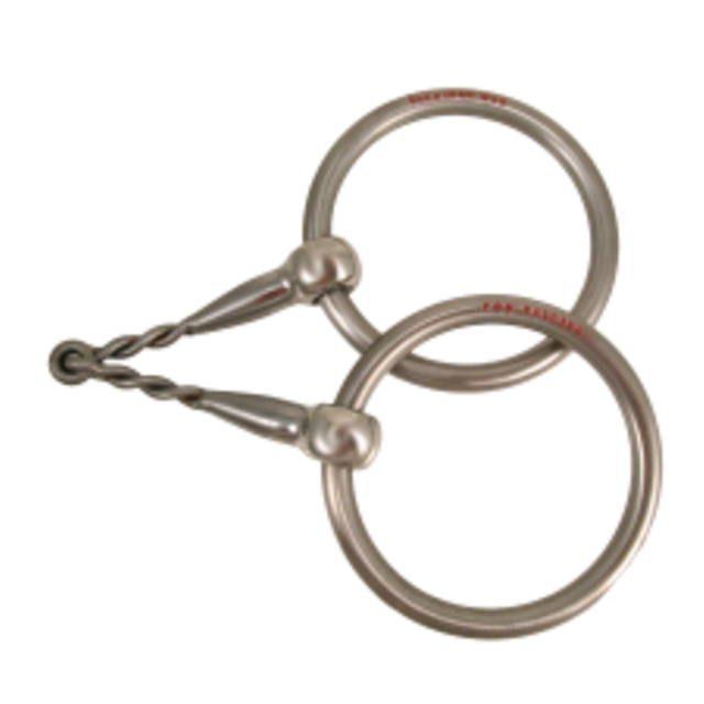 Equine Snaffle Bit #9 Baseline Loose Ring Half n Half Snaffle By Tom Balding Horse Tack