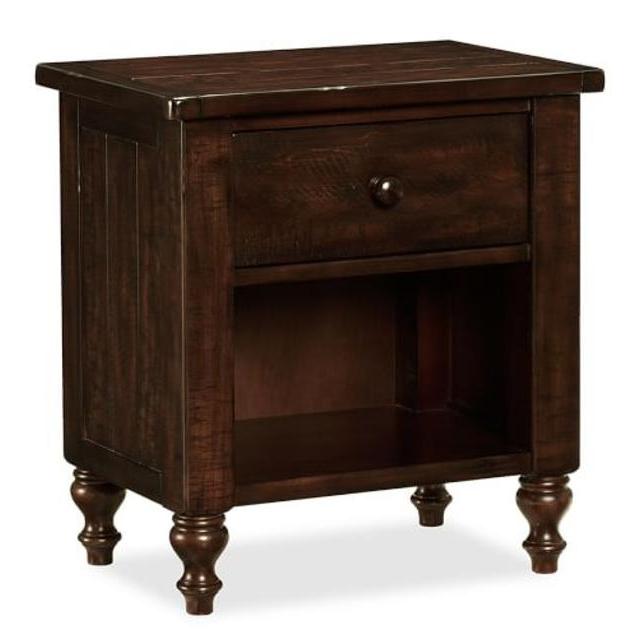 Ashby Bedside Table, Rustic Mahogany stain