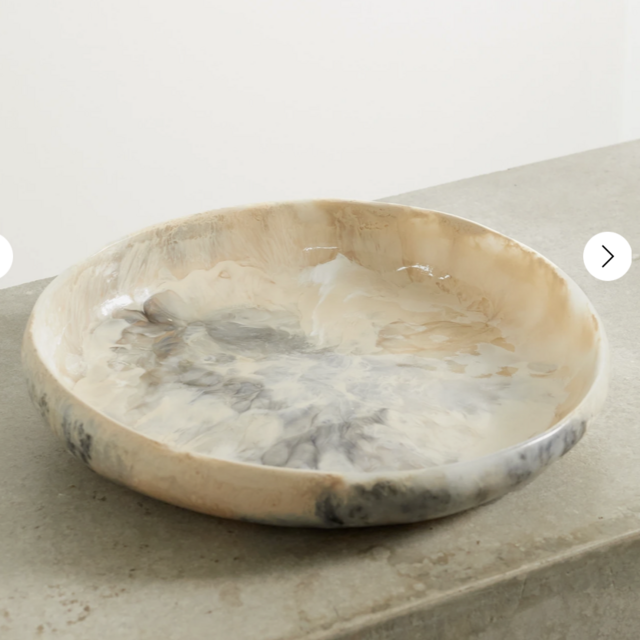 DINOSAUR DESIGNS Earth large 15cm swirled resin bowl