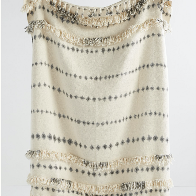 Fringed Sierra Throw Blanket