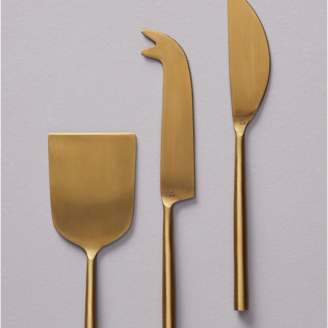 Streamlined Cheese Knives, Set of 3