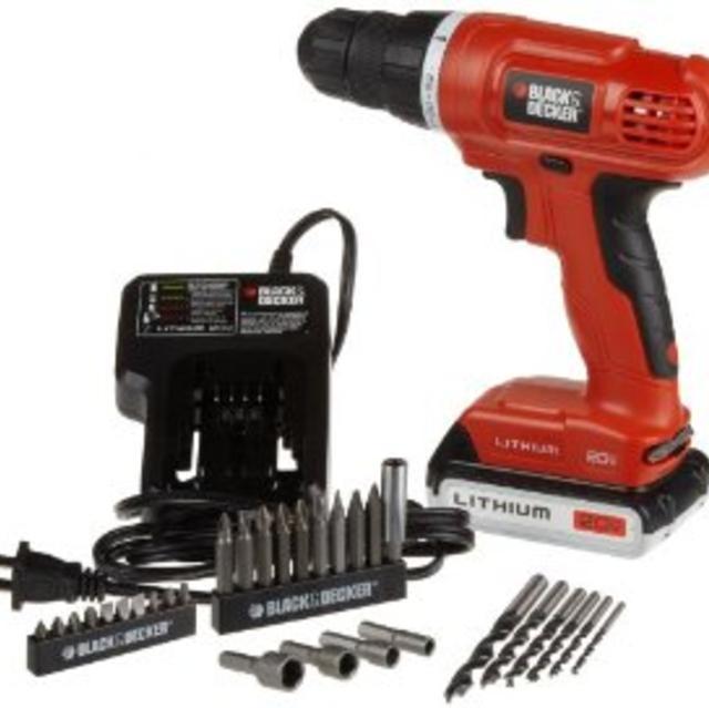 Black & Decker LD120VA 20-Volt MAX Lithium-Ion Drill/Driver with 30 Accessories