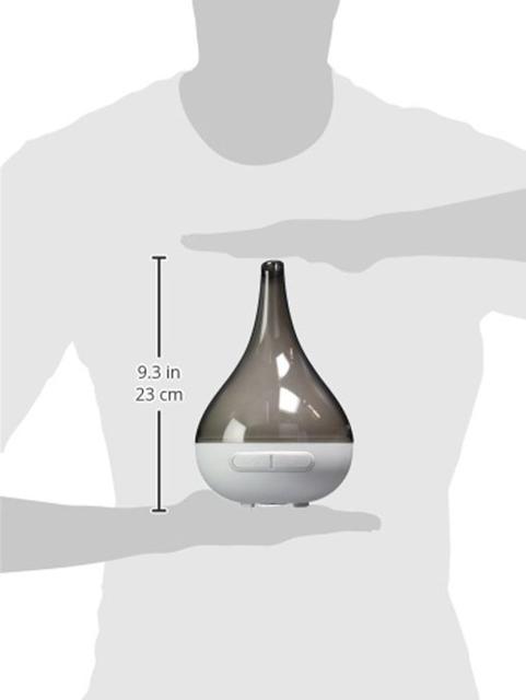QUOOZ Lull Ultrasonic Aromatherapy Essential Oil Diffuser- GREY