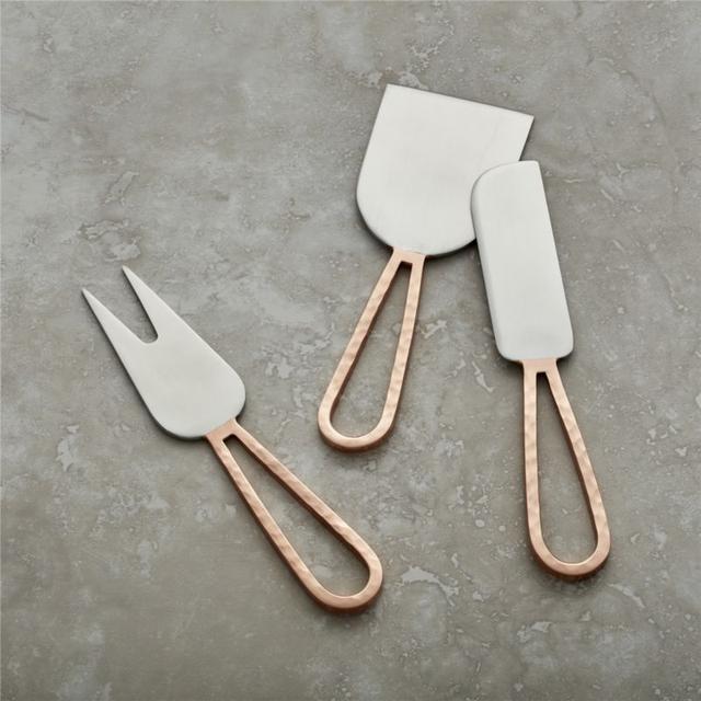 Copper Cheese Knives- Set of 3
